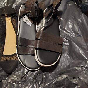 Elegant Brown Sandals with Ankle Strap